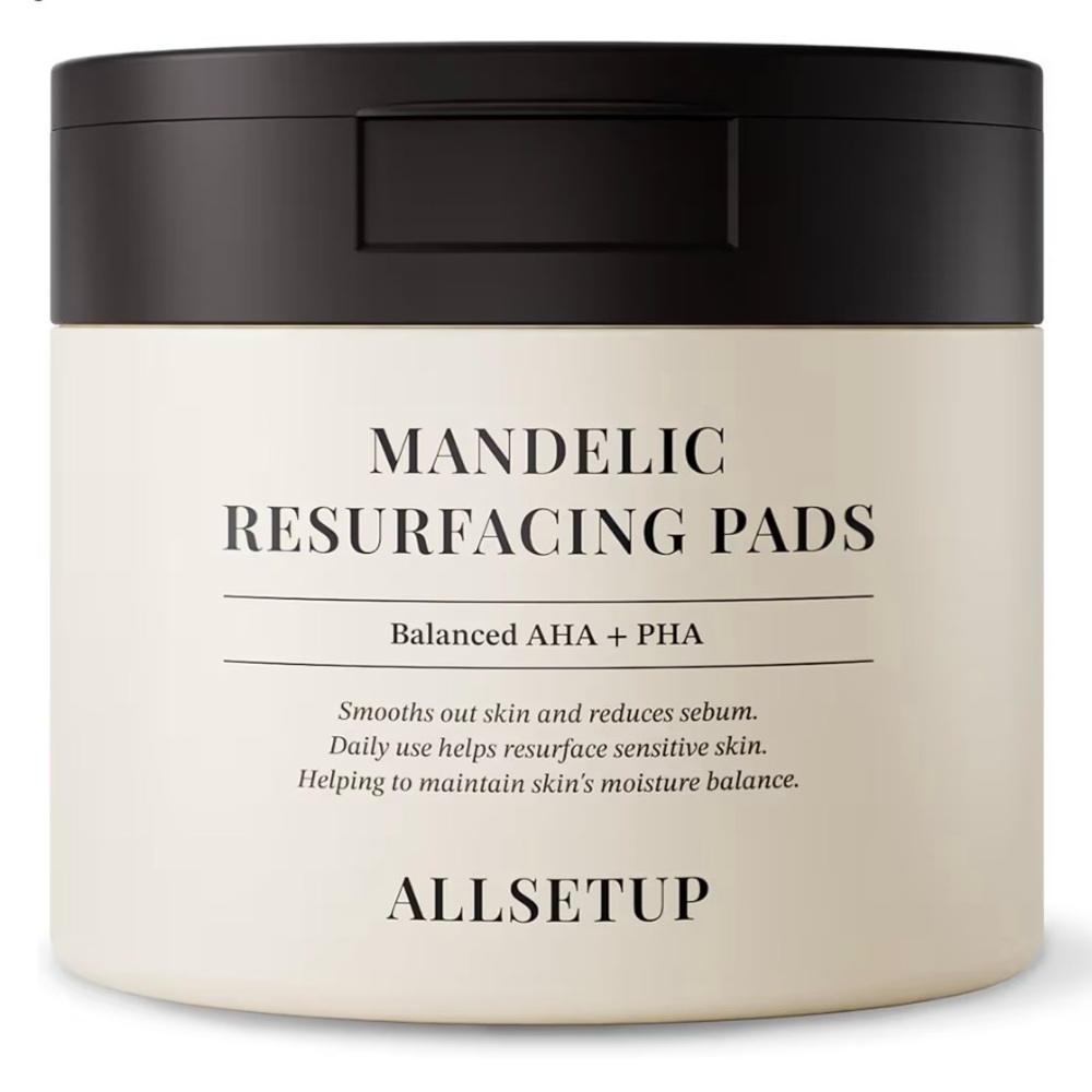 Korean Skincare ALLSETUP AHA + PHA Exfoliating Toner Pads